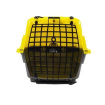 Caixa de Transporte Pet Injet Love Travel Amarela Tamanho 1