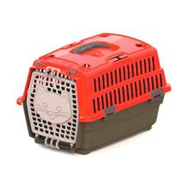 Caixa de Transporte Pet Injet Love Travel Vermelha Tamanho 1