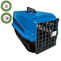 Caixa de transporte pet podyum n1 cães gatos azul
