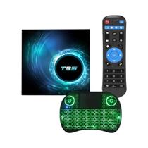 Caixa De TV Inteligente 8K Dual Wifi 5G ATV T95 Android 16 8GB 128GB Bluetooth 60 Google Assistant