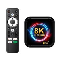 Caixa De TV Inteligente 8K Ultra HD Android 13 4GB 32GB 64GB Dual Wifi BT5.0 4G 5G Controle Remoto