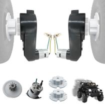 Caixa de velocidades do motor 24V 35000RPM de alta velocidade para rodas elétricas x2 Caixa de velocidades do motor 24V 35000RPM de alta velocidade para rodas elétricas x2