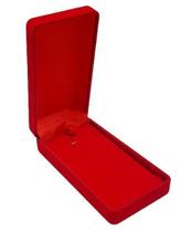 Caixa De Veludo Retangular Corrente Pingente Vermelho Caixa De Veludo Retangular Corrente Pingente Vermelho