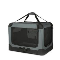 Caixa de viagem dobrável portátil Kennel Amazon Basics Grey S Caixa de viagem dobrável portátil Kennel Amazon Basics Grey S