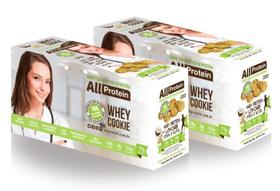 Caixa de Whey Cookie de Coco 16 Unidades de 40g - All Protein