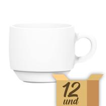 Caixa de xícara de café opaline 90ml s/ pires c/ 12 pcs duralex
