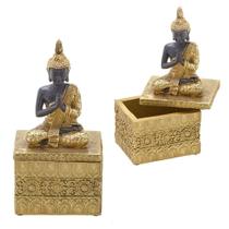 Caixa Decorativa Buda Gold 20cm Espressione