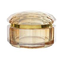Caixa Decorativa Cristal Âmbar 8x10x10cm Caixa Decorativa Cristal Âmbar 8x10x10cm