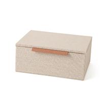 Caixa Decorativa em Linho Fendi P Caixa Decorativa em Linho Fendi P