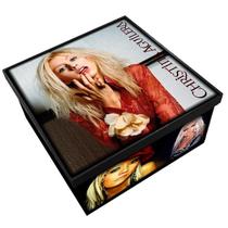 Caixa Decorativa em MDF - Christina Aguilera - Mr. Rock