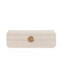Caixa Decorativa em MDF com Revestimento em Linho 26cm 21813 Mart