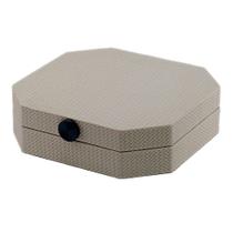 Caixa Decorativa em MDF com Revestimento em PU Cinza 25cm AH0570 BTC