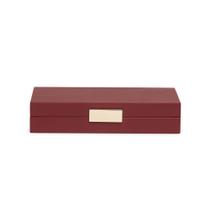 Caixa Decorativa em MDF com Revestimento em PU Vinho 23cm 21082 Mart Caixa Decorativa em MDF com Revestimento em PU Vinho 23cm 21082 Mart