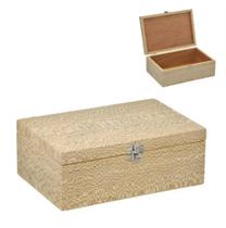 Caixa Decorativa Em Mdf Na Cor Bege Material: Mdf 20x12.5x7 cm Caixa Decorativa Em Mdf Na Cor Bege Material: Mdf 20x12.5x7 cm