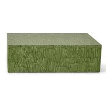 Caixa Decorativa em MDF Revestida em Canvas Verde Mart 30x20cm