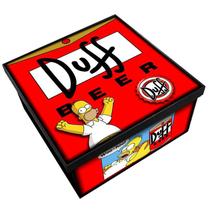 Caixa Decorativa em MDF - The Simpsons - Duff Beer - Mr. Rock