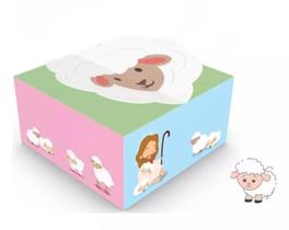Caixa Decorativa Lock Ovelhinha Para 4 Doces Tempo de Páscoa Escolha a quantidade 5394