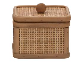 Caixa Decorativa Organizadora Em Rattan Boho Chic Com Tampa Caixa Decorativa Organizadora Em Rattan Boho Chic Com Tampa