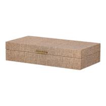 Caixa Decorativa Organizadora Multiuso Aveludada Em MDF Com Revestimento Em PU E Veludo