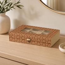 Caixa Decorativa Porta Joias E Objetos Com Divisórias Organizador Multiuso Em Bambu Natural Caixa Decorativa Porta Joias E Objetos Com Divisórias Organizador Multiuso Em Bambu Natural