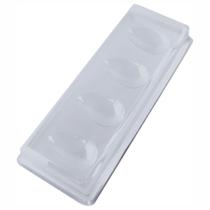 Caixa degustação para 4 Mini Ovos 50g. - Cristal - 24x9,5cm - Cód. 14345 - 10 unidades - BWB - Rizzo