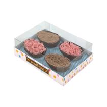 Caixa Degustação Para 4 Mini Ovos De 50g - Jump - 15,8x10,6x6cm - 6 unidades - Cromus - Rizzo Caixa Degustação Para 4 Mini Ovos De 50g - Jump - 15,8x10,6x6cm - 6 unidades - Cromus - Rizzo