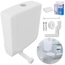 Caixa Descarga Baixa Branca Duplo Acionamento + Conversor Caixa Descarga Baixa Branca Duplo Acionamento + Conversor