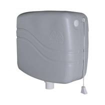 Caixa Descarga Cinza 9 Litros Metasul Polietileno Alta Densidade 35x17x31 - Vazão 1,3 l/s 1/2 40mm