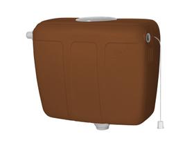 Caixa descarga plastica externa alta cipla modelo c-4 caramelo