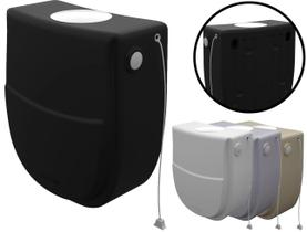 Caixa Descarga Plástica Suspensa Inova Preta Universal 6 A 9 Litros P/ Banheiro Vaso Sanitário - Metasul