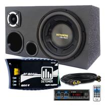 Caixa Detoner Cara Preta + Radio Bluetooth + Modulo Digital Caixa Detoner Cara Preta + Radio Bluetooth + Modulo Digital