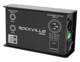 Caixa DI Passiva Rockville RDI5 Conversor de Sinal
