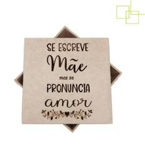 Caixa Dias Das Maes 15x15x5 Em MDF Cru para Presente - Expresso da Madeira