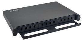 Caixa Dio 19" Evus Ev-dio12 12fo Para Rack Preto Caixa Dio 19" Evus Ev-dio12 12fo Para Rack Preto