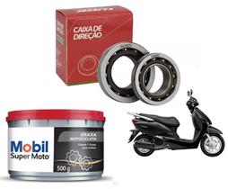 Caixa Direção Conica Wgk + Graxa Mobil Scooter Lead 110