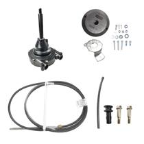 Caixa Direção T93 + Cabo Direção 10 Pés + Bezel Para Barcos