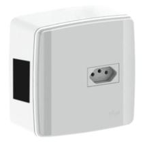Caixa Disjuntor Sobrepor 1din + Tomada 20a - Ilumi Caixa Disjuntor Sobrepor 1din + Tomada 20a - Ilumi