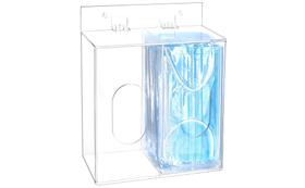 Caixa dispensadora de máscara facial acrílica QWORK Clear com tampa