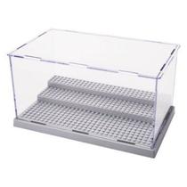 Caixa display expositor para blocos de montar cinza