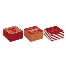 Caixa Diver para 4 Brigadeiros Season Love 8,5X8,5X3,5 - 100 Un