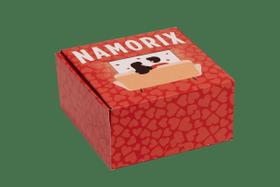 CAIXA DIVERTIDA 04 DOCES 4x8x8cm NAMORIX PCT C/ 10 UNIDADES