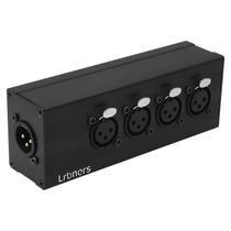 Caixa Divisora de Áudio Lrbners XLR 1 Macho para 4 Fêmeas Caixa Divisora de Áudio Lrbners XLR 1 Macho para 4 Fêmeas