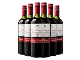 Caixa do vinho sem álcool tinto suave 6 unidades - La Dorni