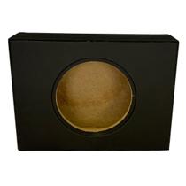 Caixa dutada slim 8 polegadas material carpete e courvim