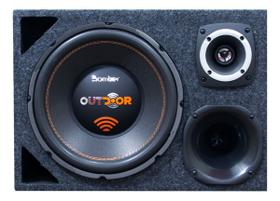 Caixa Dutada Trio Sub Bomber 12 Pol Driver Corneta Tweeter
