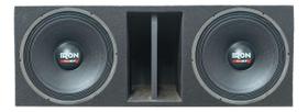 Caixa duto iron régua colorido 2 alto falantes etm 1k4 woofer