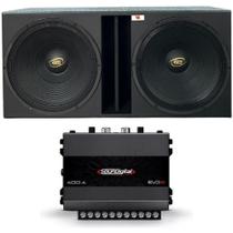 Caixa Duto Régua 15'' Woofer Eros E-315 + Módulo Soundigital - Vinisound