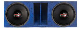 Caixa duto régua 2 alto falantes hard power 12 hp 550 woofer cores