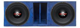 Caixa duto régua 2 alto falantes hard power 12 hp 750 woofer cores