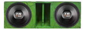 Caixa duto régua 2 alto falantes triton 12 tr 620 woofer cores